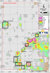 Diamba Sud Gold Project location plan