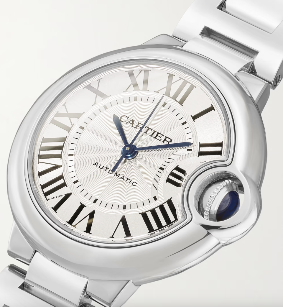 Cartier Ballon Bleu de Cartier Automatic 33mm stainless steel watch. (PHOTO: Net-A-Porter)