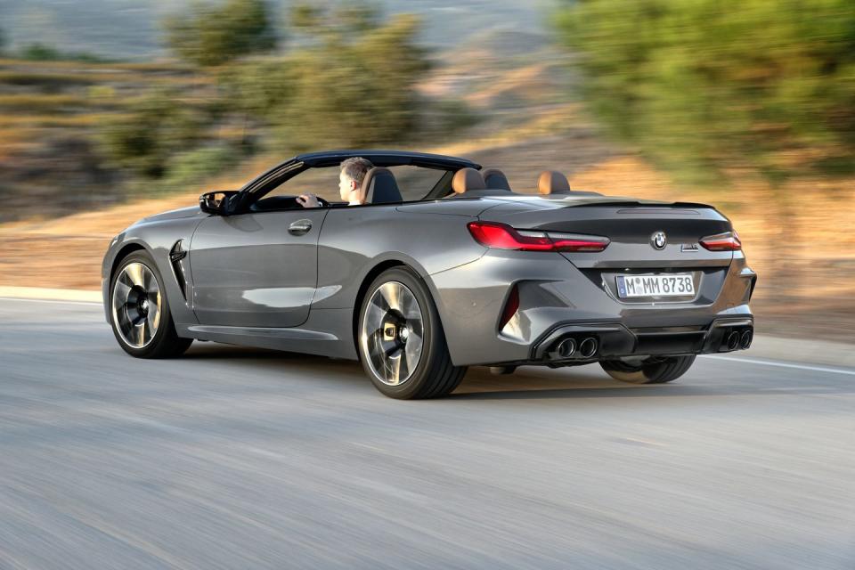 <p>Should you prefer your massive 617-hp two-door to be roofless, there's always the M8 convertible to coif your mane.</p>