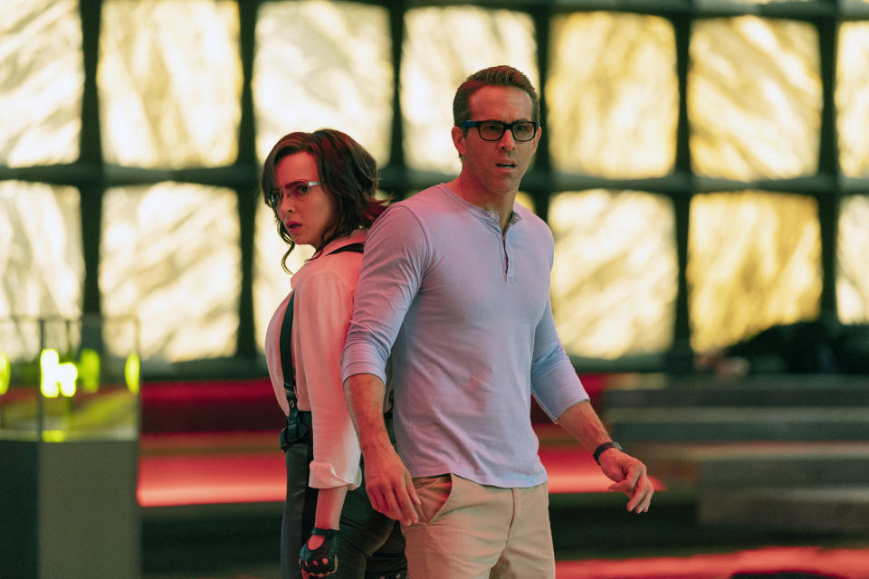 Jodie Comer and Ryan Reynolds, 2021.<span class="copyright">Alan Markfield—20th Century Studios/Everett</span>