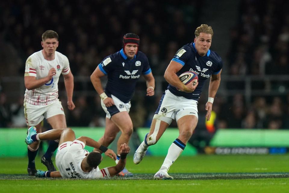 Duhan van der Merwe’s first-half try exposed England’s poor tackling (PA Wire)