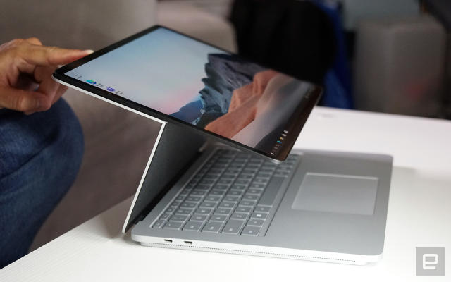 Surface Laptop Studio 動手玩：Microsoft 的三段變型全能筆電