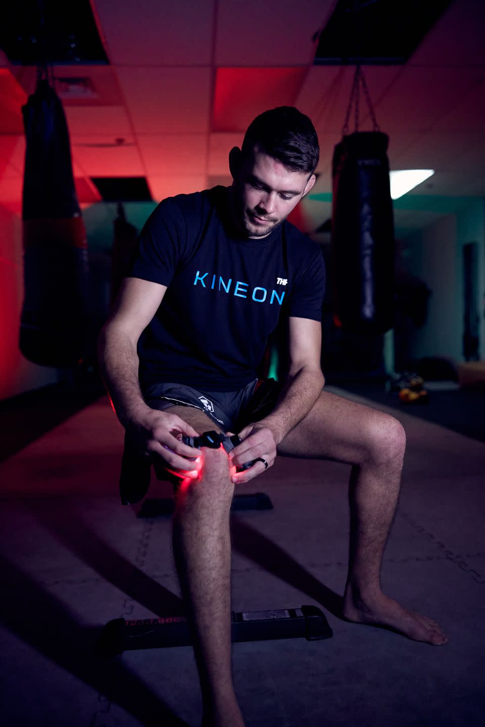 a man working out on a barbell