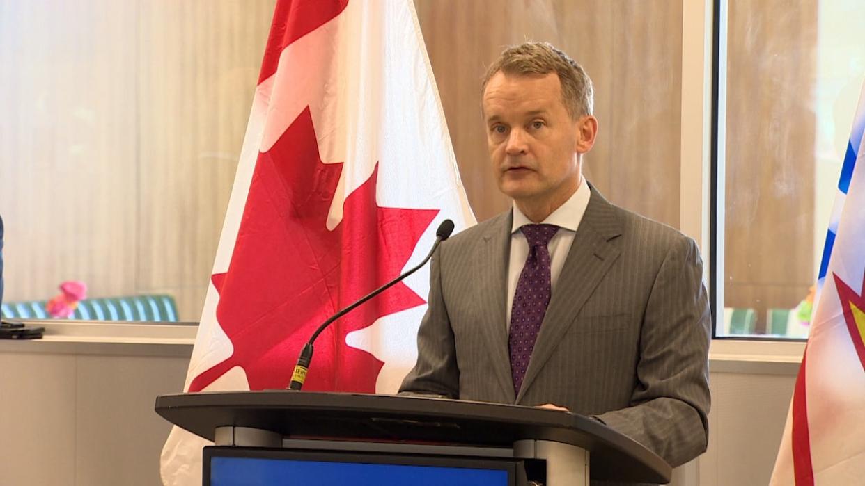“Nothing’s possible without care workers. They do the work that lets us go to work,” said Seamus O'Regan, at the announcement of federal funding to support senior's health care in NL (CBC - image credit)