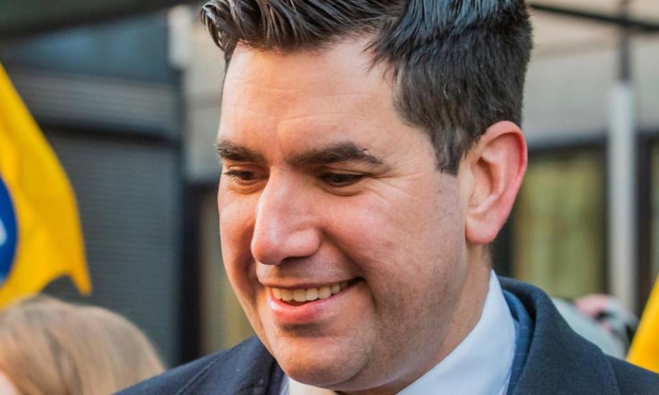 Richard Burgon’s legal team said the band’s artwork was paying tribute to a classic heavy metal album cover.