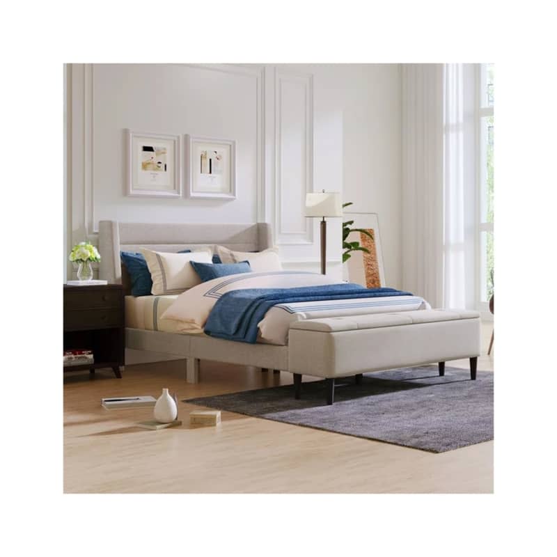 Upholstered Storage Platform Bed Frame