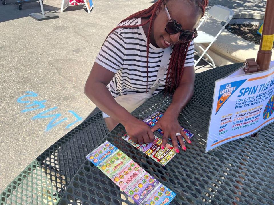 Donica Wilson won a total of $26 playing the lottery at the California State Fair on Friday, July 26, 2024.