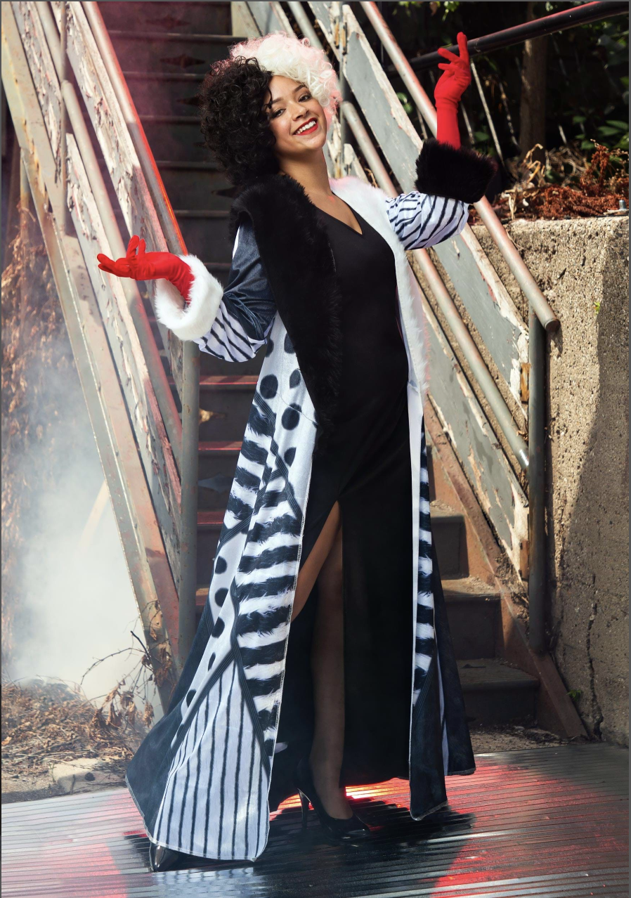 <p><strong>Main Content</strong></p><p>halloweencostumes.com</p><p><strong>$49.99</strong></p><p>While she may have been the villain in the original <em>101 Dalmatians, </em>Cruella's style and determination unveiled in the prequel <em>Cruella</em> show exactly why she's worthy of the title badass.</p>