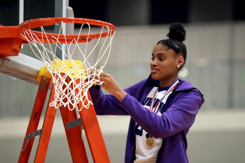 Sakima Walker, the girls basketball Athlete of the Year, was named first-team all-state in leading Africentric to a Division III state semifinal that was canceled because of the COVID-19 coronavirus pandemic.