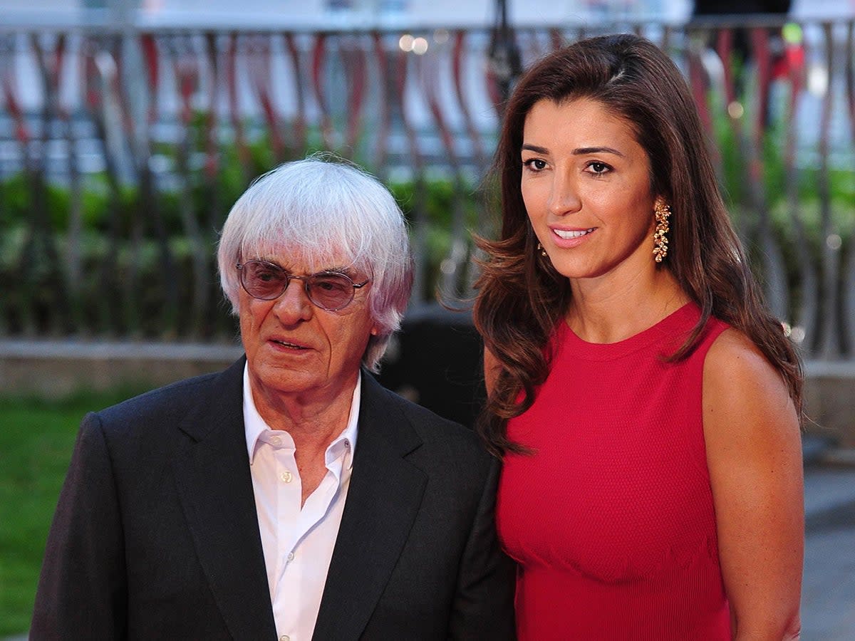 Ecclestone and his third wife Fabiana, 46 years his junior, married in 2012 (Getty Images)