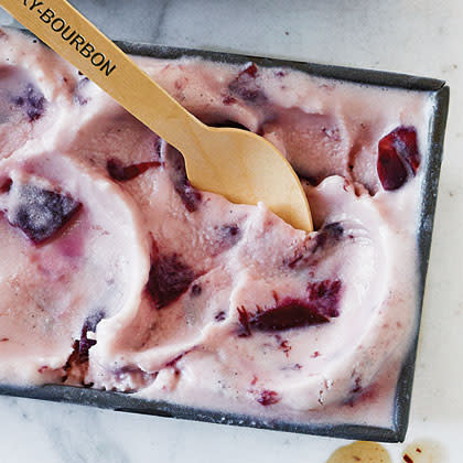 Cherry-Bourbon Ice Cream