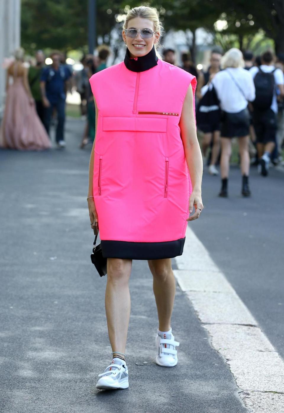 Neon brights were a big trend at Milan Fashion Week (Christopher Peterson / SplashNews.com)