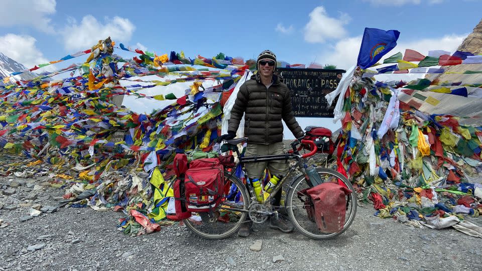 Swanson has spent the past two years riding around 20 countries around the world, including Nepal. - Courtesy Adam Swanson