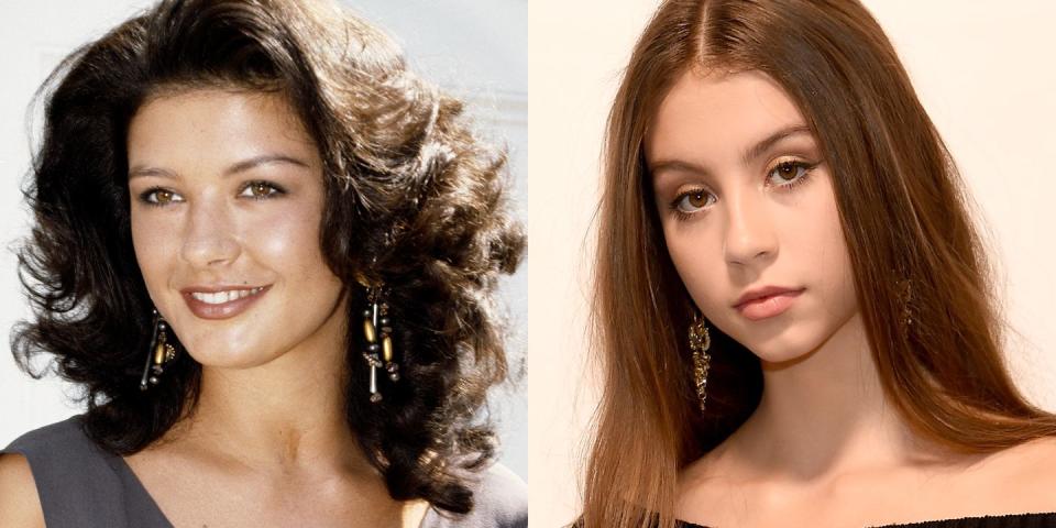 Catherine Zeta-Jones and Carys Douglas in Their Late Teens