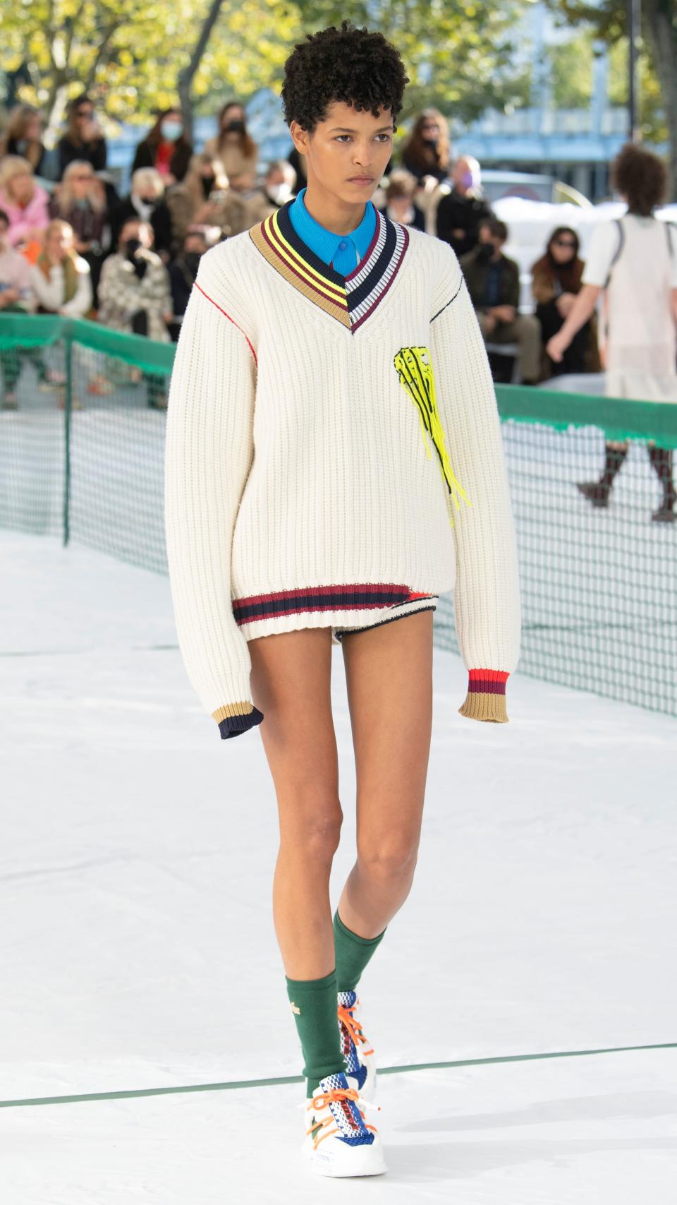 <h2>Summer 2022 Trend: Back-To-School</h2> <br>It's time to hit the books because preppy back-to-school styles were all over the runways ranging from Miu Miu to Lacoste and Coach. This summer, lean into the more athletic-inspired styles like <a href="https://www.refinery29.com/en-us/tennis-skirts" rel="nofollow noopener" target="_blank" data-ylk="slk:tennis skirts" class="link ">tennis skirts</a> and <a href="https://www.refinery29.com/en-us/2021/05/10483982/skorts-trend-tiktok" rel="nofollow noopener" target="_blank" data-ylk="slk:skorts" class="link ">skorts</a>, as well as playful varsity sweaters and <a href="https://www.refinery29.com/en-us/chunky-loafers" rel="nofollow noopener" target="_blank" data-ylk="slk:chunky loafers" class="link ">chunky loafers</a>.<span class="copyright">Photo: Yanis Vlamos</span>