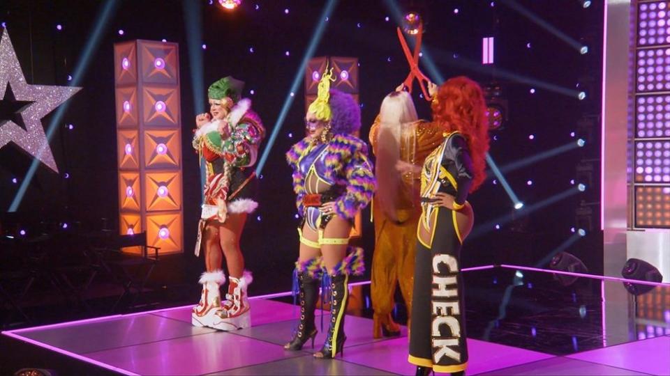 Nina West, Shannel, Angeria Paris Van Michaels and Roxxxy Andrews on the mainstage