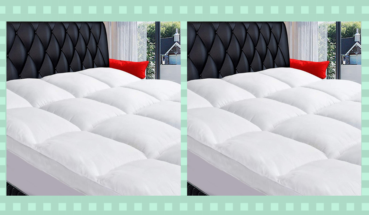 mattress topper on bed