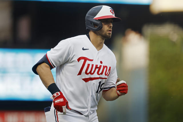 Minnesota Twins' Ryan Jeffers runs the bases on his solo home run against  the Chicago White Sox in the fourth inning of a baseball game Friday, July  21, 2023, in Minneapolis. (AP