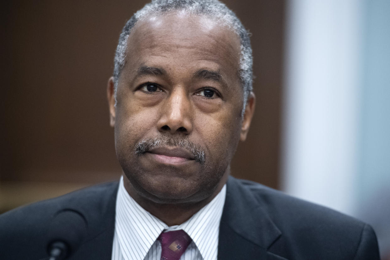 Ben Carson, the secretary of housing and urban development, at a March congressional hearing. (Photo: Tom Williams via Getty Images)