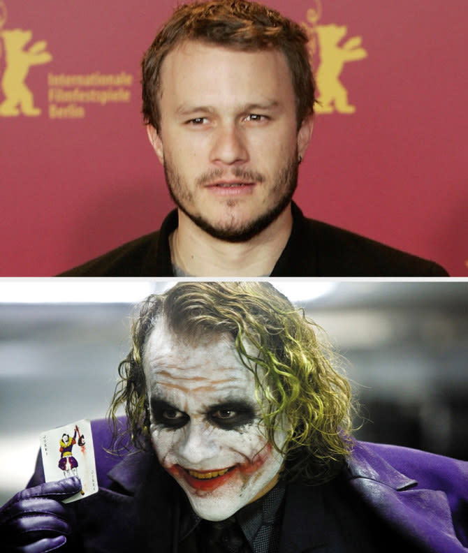 Heath Ledger as the Joker