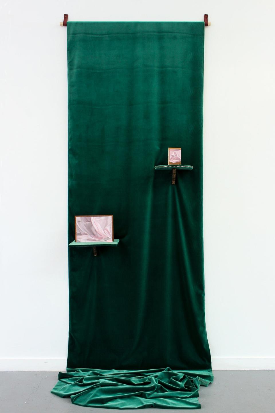 ‘Strange Desire Green Velvet Installation’ (Allyson Keehan)