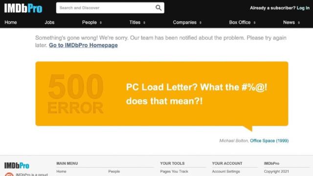 IMDb down? Current problems and outages