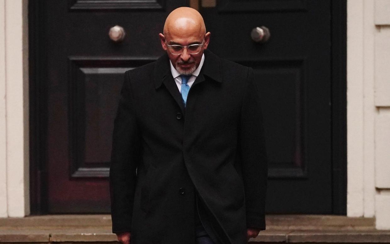 Mr Zahawi leaves the Conservative Party head office in Westminster - Victoria Jones/PA