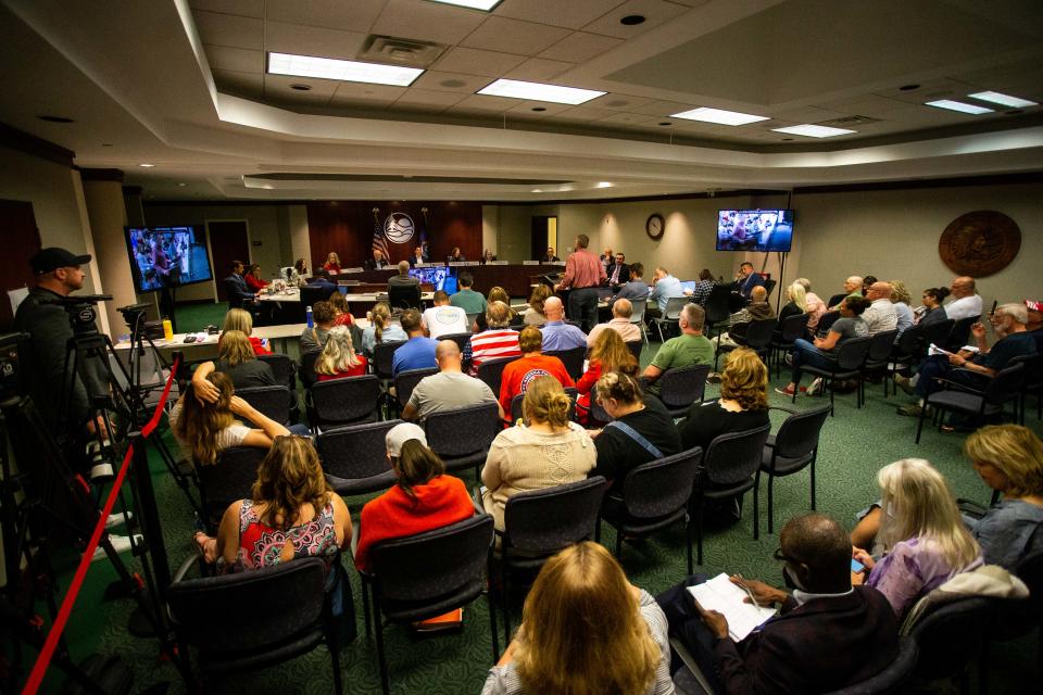 The Ottawa County board meets as the board voted to pass a resolution making Ottawa County a constitutional county Tuesday, May 23, 2023, at the county offices in West Olive. 