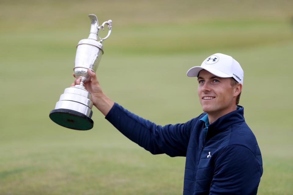 Jordan Spieth just logged his biggest golf moment since hoisting the Claret Jug. (Getty)