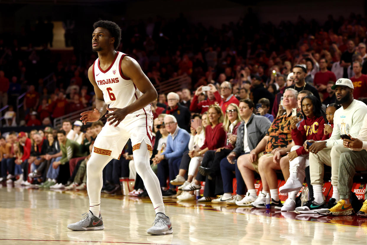 Bronny James made his USC debut earlier this month after he experienced cardiac arrest during a workout in July.