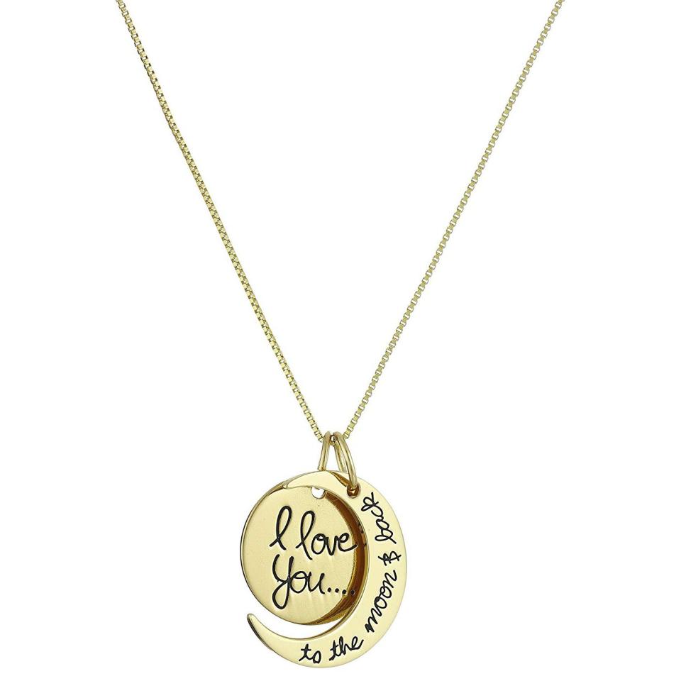 “I Love You to the Moon and Back” Two-Piece Pendant Necklace