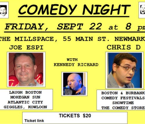 Comedy night at Millspace, 55 Main St., in Newmarket on Sept. 22, 2023.