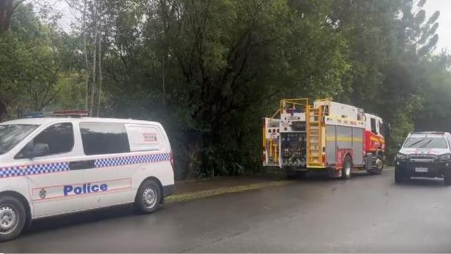 Police believe the man was still alive when emergency services arrived on scene. Picture: Twitter