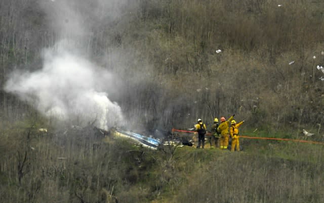 The scene of the crash