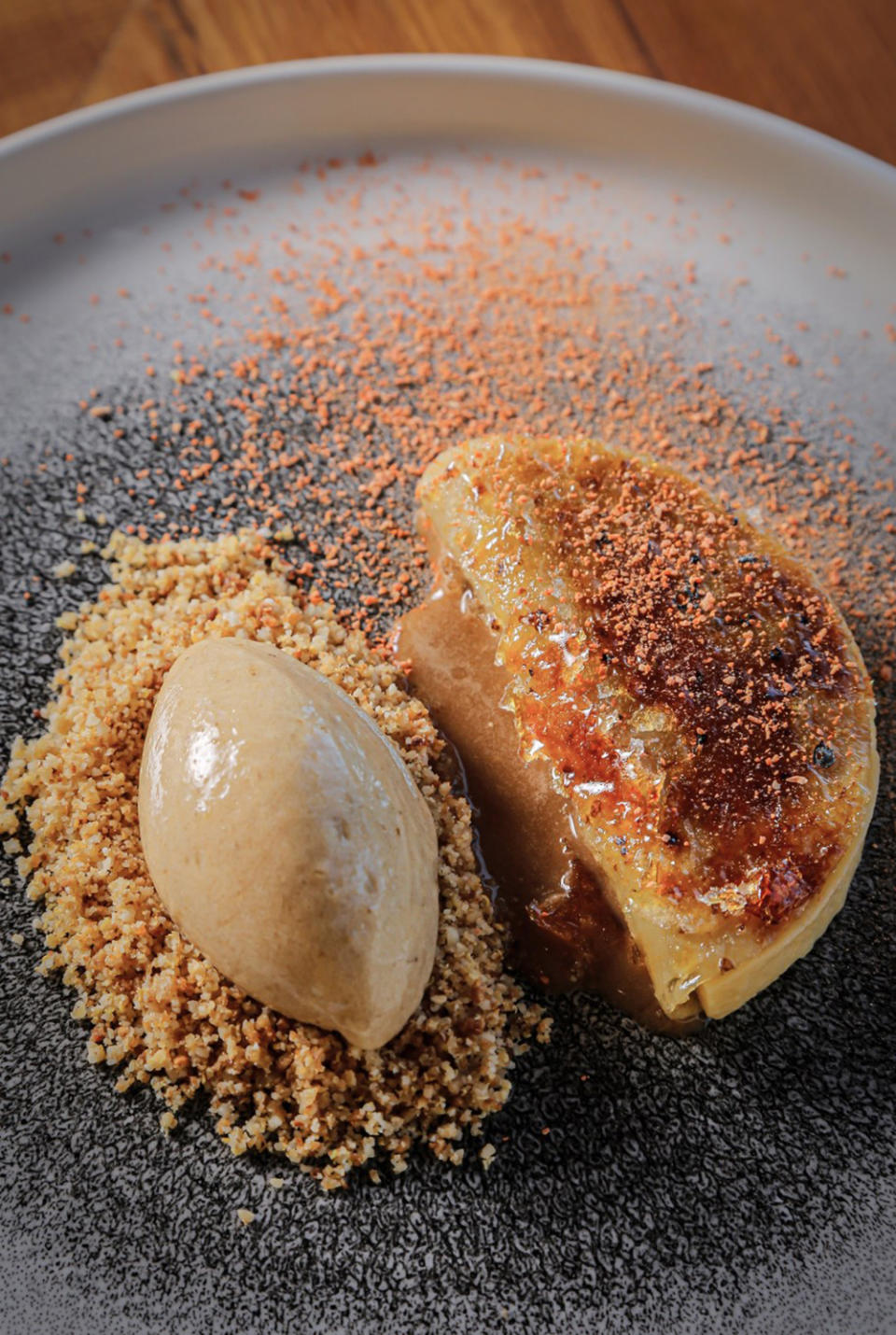 Chocolate-smoked Dulche de Leche served at Angélica Cocina Maestra