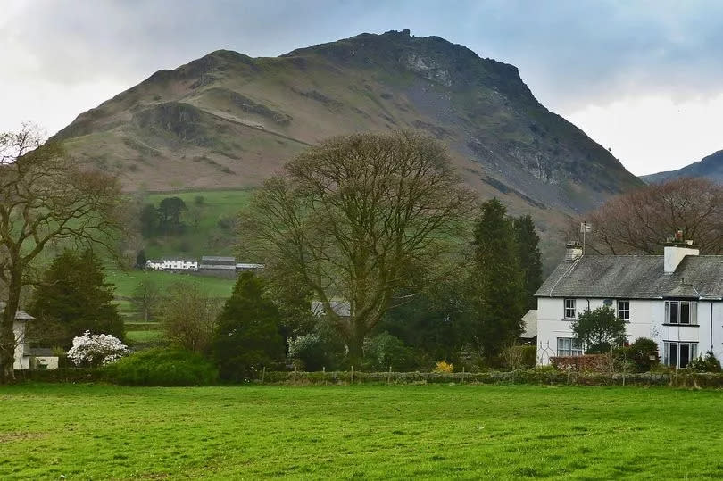 Helm Crag as seen from The Swan