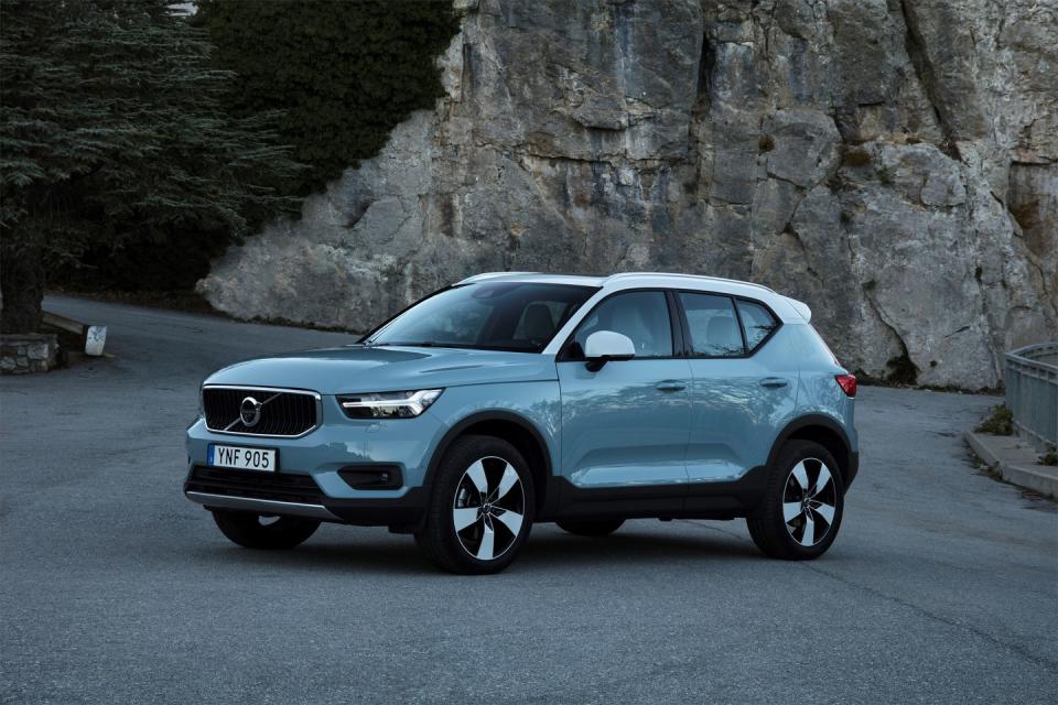 <p>Stylish, compact, and fun to drive, <a href="https://www.caranddriver.com/volvo/xc40" rel="nofollow noopener" target="_blank" data-ylk="slk:the Volvo XC40;elm:context_link;itc:0;sec:content-canvas" class="link ">the Volvo XC40</a> also is the most affordable vehicle in Volvo’s lineup. There is nothing down-market about it, however, as its range of turbocharged engines provide plenty of punch, and the suspension is tuned to deliver responsive handling and a comfortable ride. The mid-grade R-design is our pick for its mix of features, performance and design.</p>