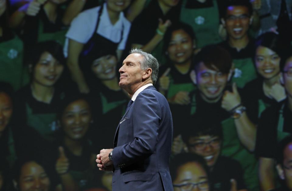 Starbucks CEO Howard Schultz Credit: AP Photo/Ted S. Warren, File