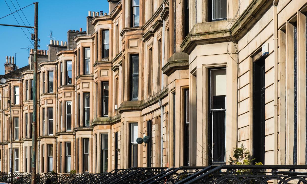 <span>Living Rent said tenants in Glasgow and Edinburgh were already paying ‘more than half their take-home pay on rent’.</span><span>Photograph: Urbanmyth/Alamy</span>