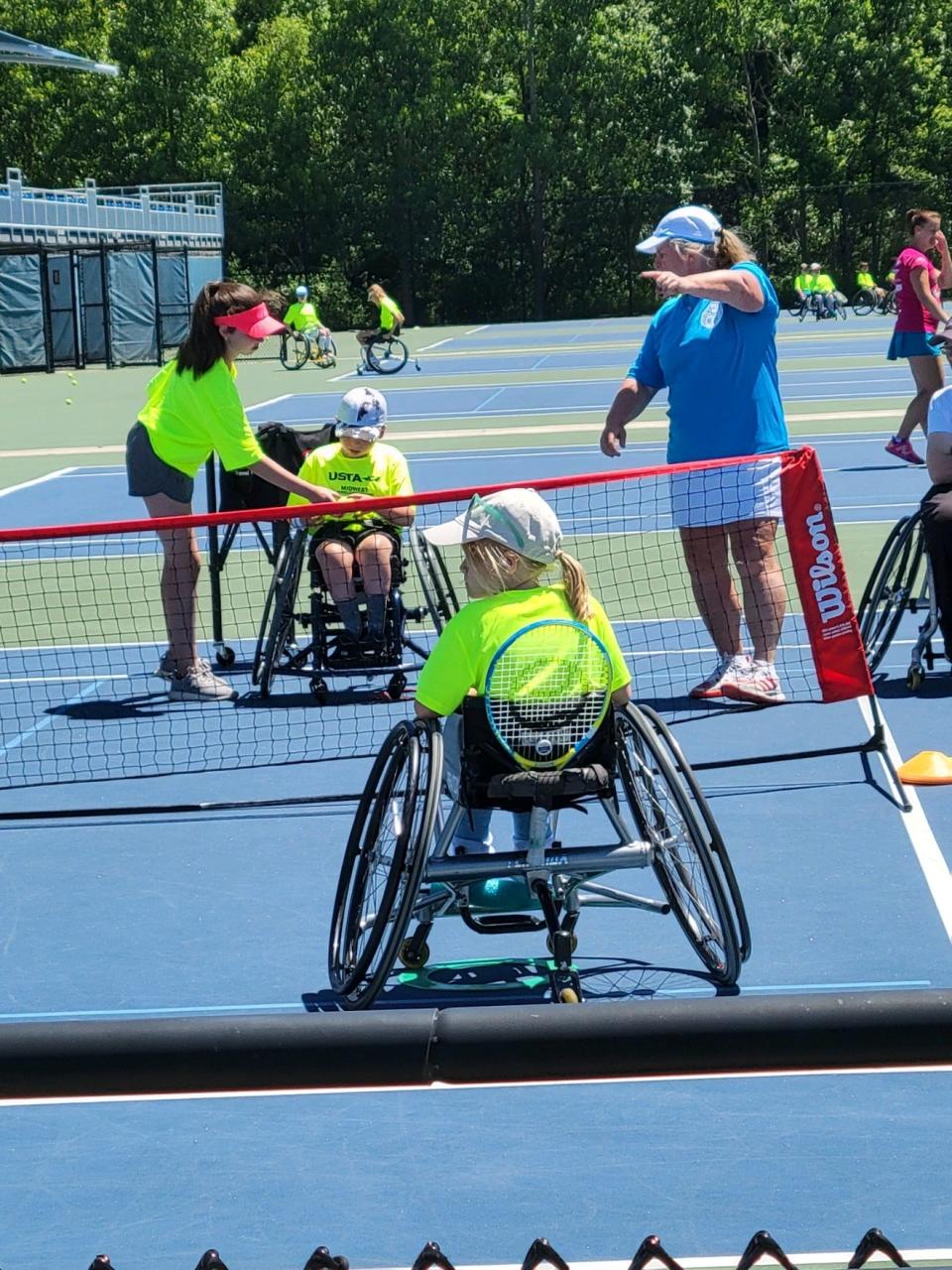The USTA hosted a wheelchair tennis camp at Hope College.