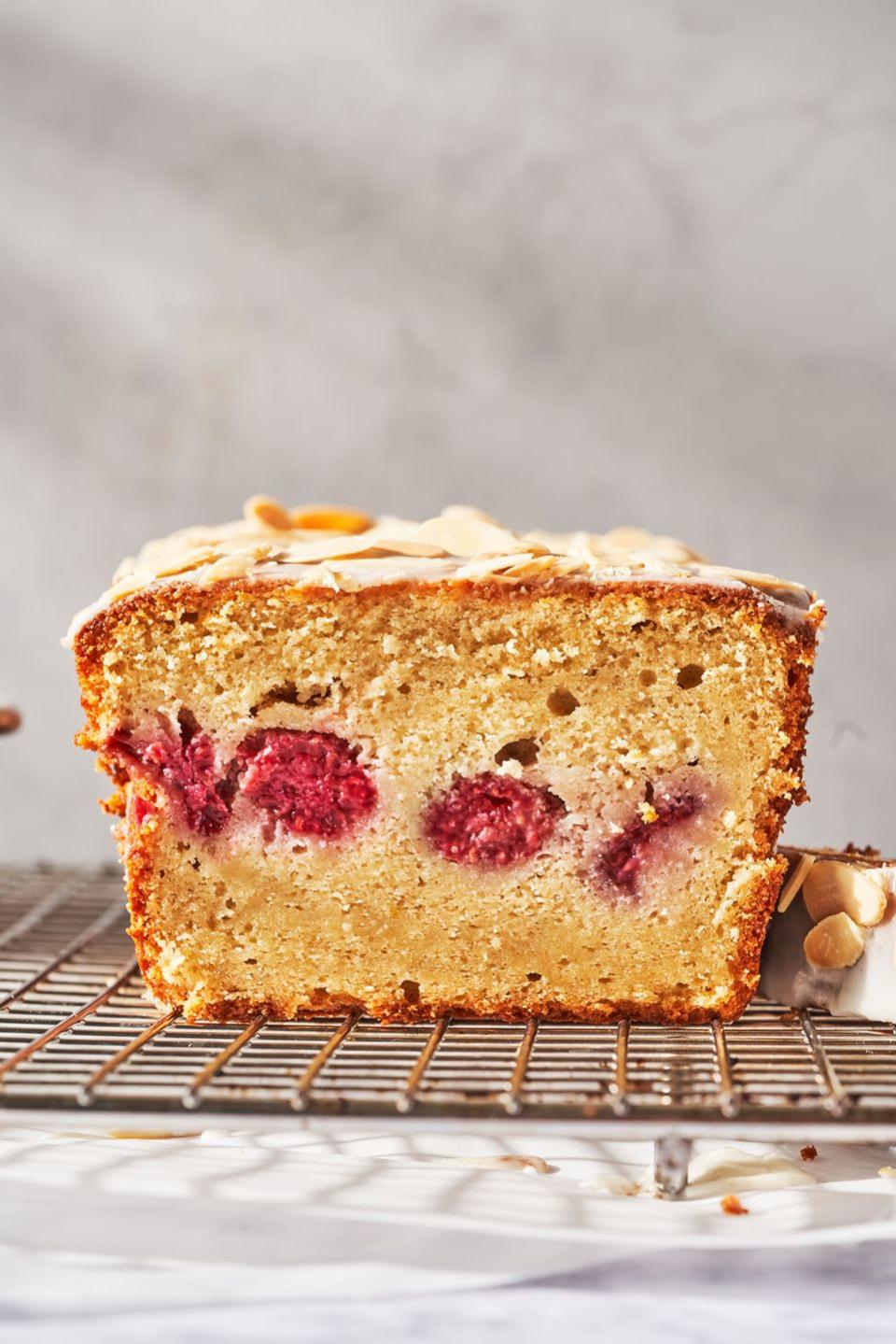 Raspberry Almond Pound Cake