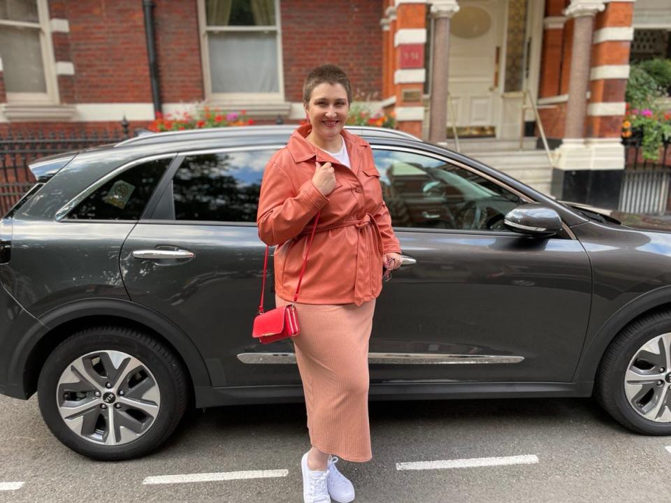 Uber driver Francesca Siema with her Kia E-Niro (Francesca Siema)