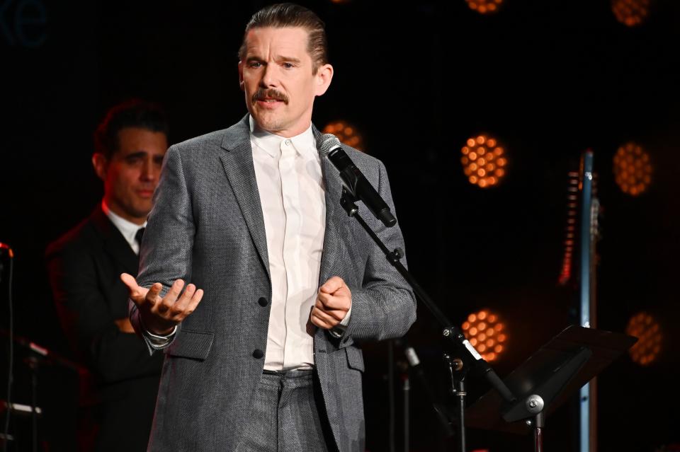 Why Ethan Hawke, Bobby Cannavale, and Emily Moritmer Were Out All Night in Brooklyn