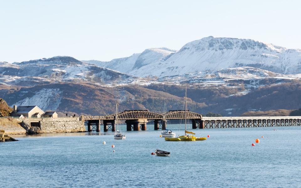 The bridge over the Mawddach Estuary