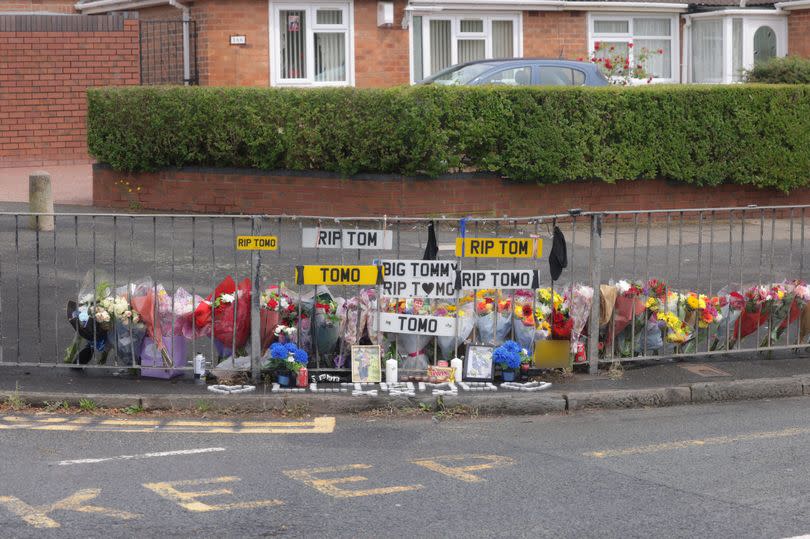 Flowers and tributes left at the scene in Heath Way in Shard End -Credit:Nick Wilkinson/Birmingham Live