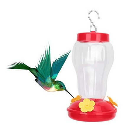 Spring Park Hummingbird Feeder for Outdoors, Transparent Bird Waterer, Hanging Wild Bird Feeders, Hummingbird Feeders for Garden, Backyard, Patio