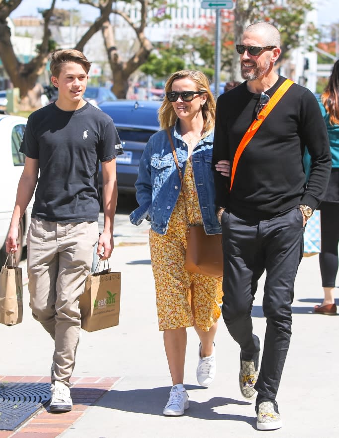 Reese Witherspoon, her son Deacon Phillippe and Jim Toth
