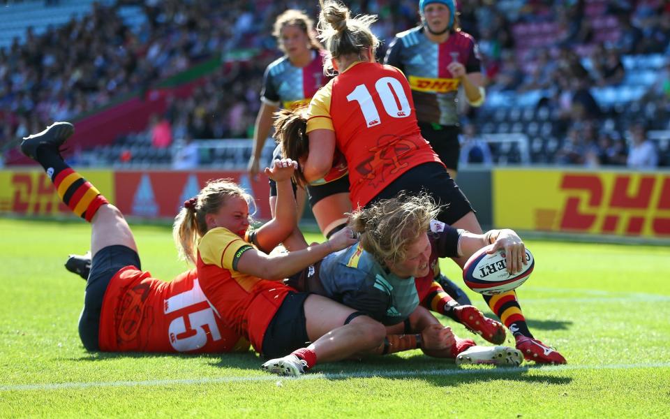 Richmond in Premier 15s action against Harlequins earlier this season. - Getty Images