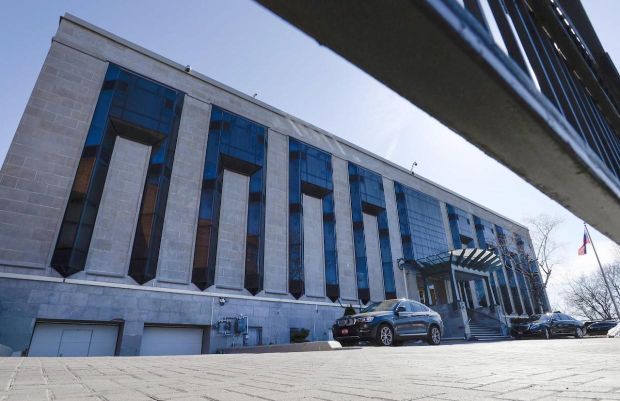 The Embassy of the Russian Federation to Canada in Ottawa. (Justin Tang/Canadian Press - image credit)