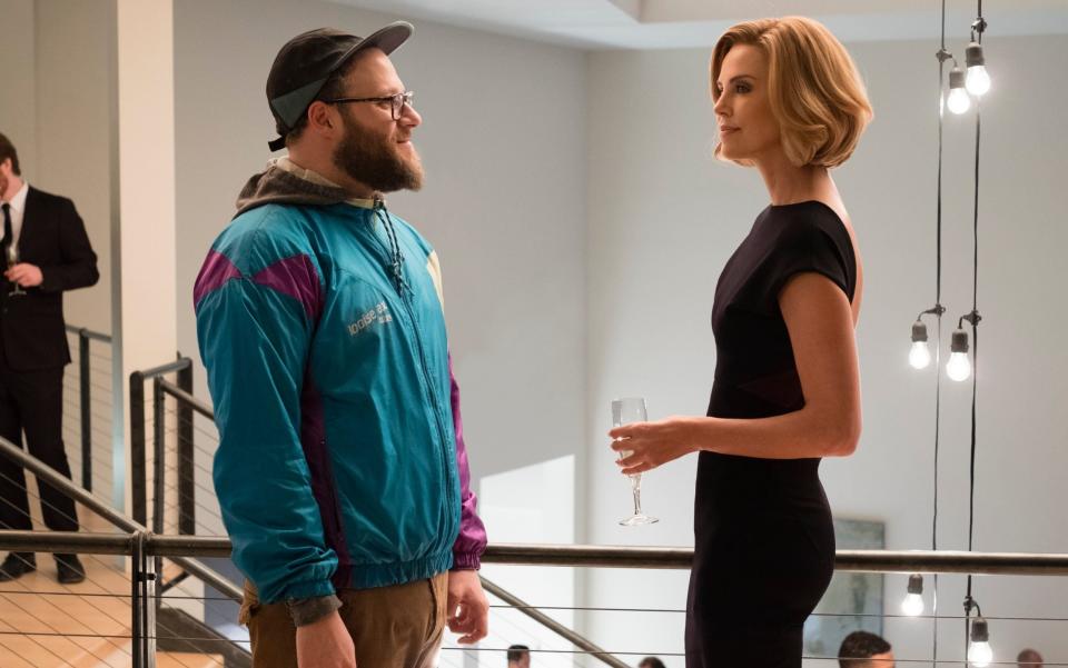 Seth Rogen and Charlize Theron in Long Shot -  Philippe Bossa